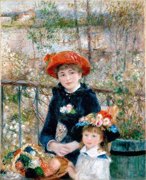 Pierre Auguste Renoir On the Terrasse oil painting image